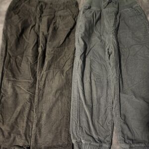 Casual Black and Gray Pants Set